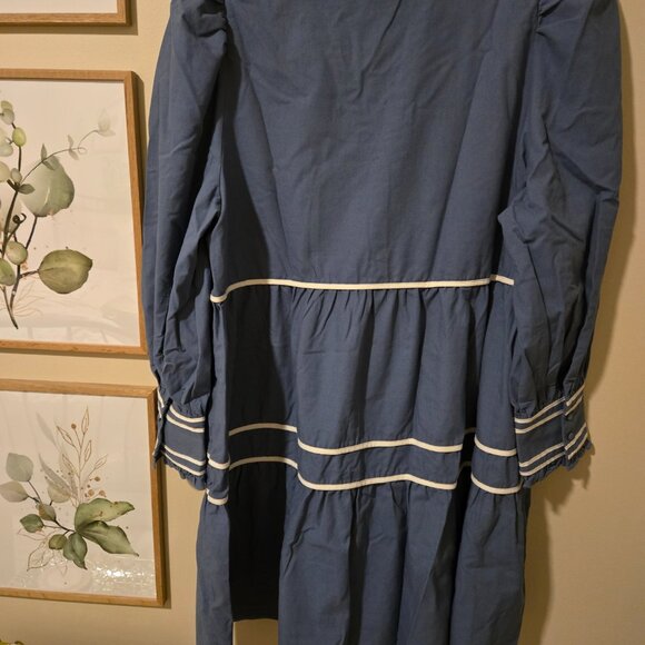 2X Womens blue & white dress - Picture 7 of 10